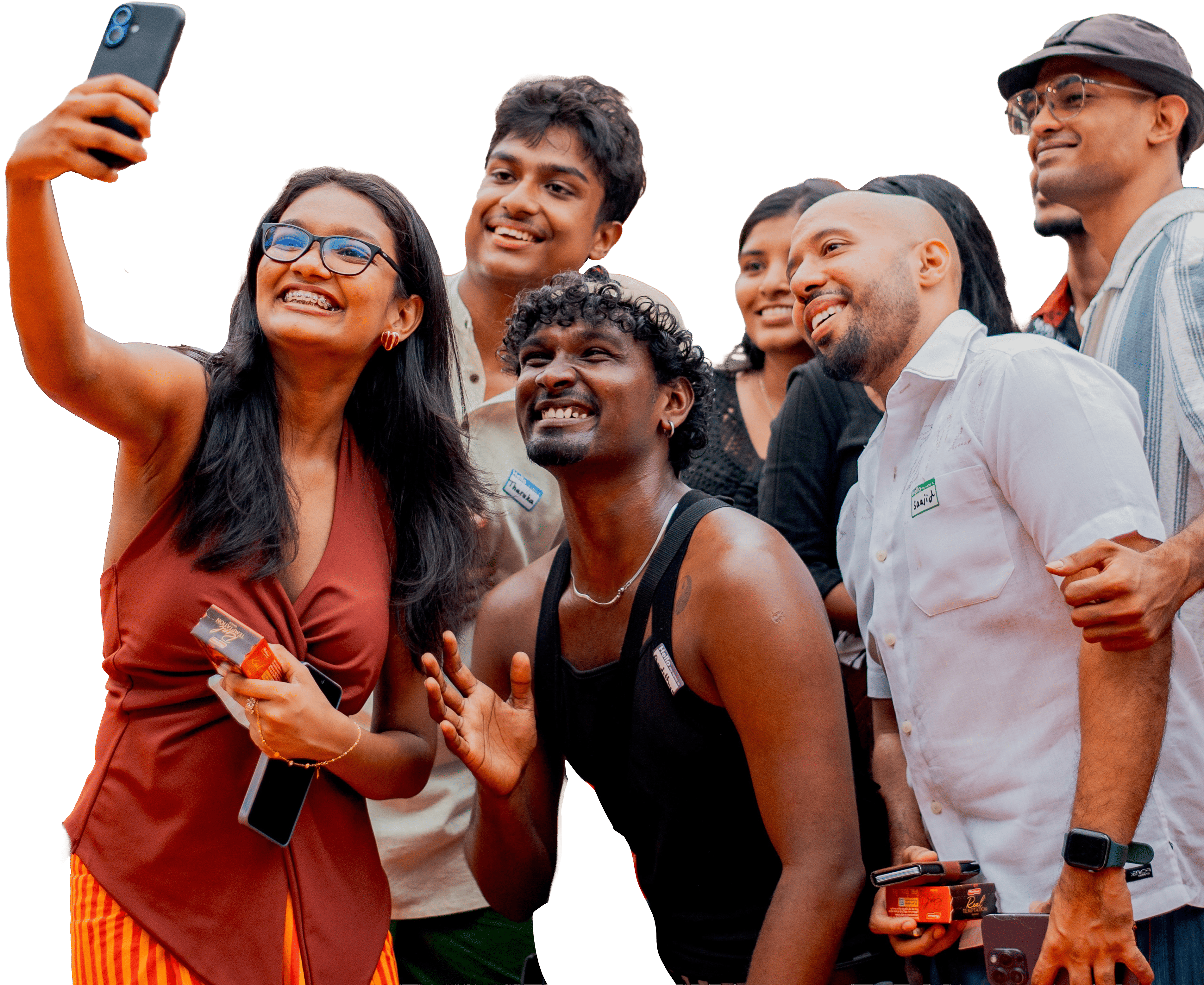 LinkUp attendees taking a selfie